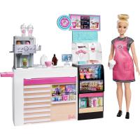 Barbie Kahve Dükkanı 30 cm Bebek ve 20'den Fazla Aksesuar GMW03