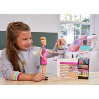 Barbie Kahve Dükkanı 30 cm Bebek ve 20'den Fazla Aksesuar GMW03