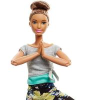 Barbie Sonsuz Hareket Bebeği, Kumral - Desenli Taytlı 