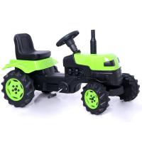 Römorklu Pedallı Yeşil Traktör (Büyük Boy 2'li Set) 