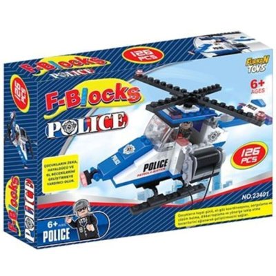 F-Blocks Lego Seti Polis Helikopteri126 Parça